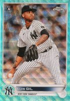 2022 Topps Chrome #202 Luis Gil Aqua Wave Refractor Baseball Card