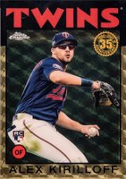 2021 Topps Silver Pack 1986 Chrome Promo #9 Alex Kirilloff Update-Superfractor 1/1 Baseball Card