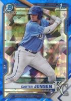 2021 Bowman Draft Chrome Sapphire Edition #BDC106 Carter Jensen Baseball Card