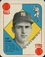1951 Topps Red Backs #18 Jerry Coleman Baseball Card