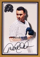 2000 Fleer Greats # Derek Jeter Autographed Baseball Card
