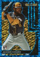 2024 Topps Update Topps Black Gold #BG25 Jackson Chourio Blue Baseball Card
