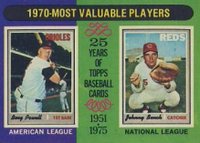 1975 Topps #208 1970 MVP's Baseball Card