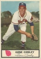 1955 Johnston Cookies Braves #22 Gene Conley Baseball Card