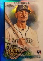 2022 Topps Allen & Ginter Chrome #269 Julio Rodriguez Blue Refractor Baseball Card