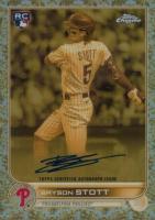2022 Topps Gilded Collection Topps Chrome Cast in Gold Autographs #CGABS Bryson Stott Baseball Card