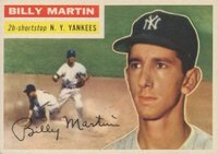 1956 Topps #181 Billy Martin Baseball Card