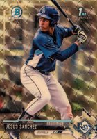 2017 Bowman Chrome Mini #BCP228 Jesus Sanchez Bowman Chrome Prospects-Superfractor 1/1 Baseball Card