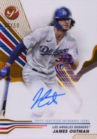 2024 Topps Pristine Pristine Autographs #PAJO James Outman Gold Pristine Baseball Card