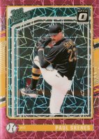 2024 Panini Donruss #131 Paul Skenes Optic-Pink Velocity Baseball Card