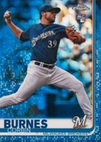 2019 Topps Chrome #84 Corbin Burnes Blue Refractor Baseball Card