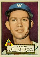 1952 Topps #71 Tom Upton Red Back Baseball Card