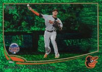 2013 Topps Update #US216 Manny Machado Emerald Baseball Card