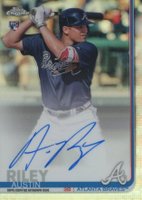 2019 Topps Chrome Rookie Autographs #RA-AR Austin Riley Refractor Baseball Card