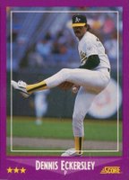 1988 Score #104 Dennis Eckersley Baseball Card