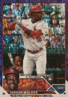 2023 Topps #344 Jordan Walker Purple Foil Baseball Card