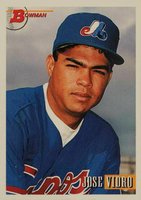 1993 Bowman #592 Jose Vidro Baseball Card