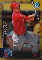 2016 Bowman Chrome #1 Mike Trout Gold Refractor Baseball Card