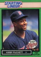1989 Kenner Starting Lineup # Kirby Puckett Baseball Card