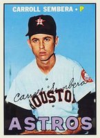 1967 Topps #136 Carroll Sembera Baseball Card