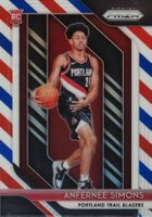 2018 Panini Prizm #61 Anfernee Simons Red/White/Blue Prizm Basketball Card