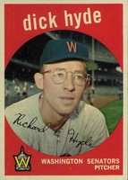 1959 Topps #498 Dick Hyde Baseball Card
