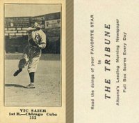 1916 Altoona Tribune #152 Vic Saier Baseball Card