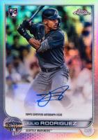2022 Topps Chrome Update 2022 All-Star Game Chrome Autograph #JR Julio Rodriguez Baseball Card