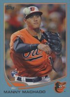 2013 Topps #270 Manny Machado Fielding-Wal-Mart Blue Border Baseball Card