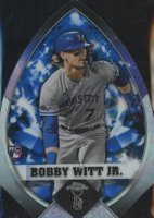 2022 Topps Chrome Ben Baller Ben's Diamond Die-Cuts #11 Bobby Witt Jr. Blue Refractor Baseball Card