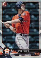 2018 Bowman Paper Prospects #BP55 Kyle Tucker Platinum 1/1 Baseball Card