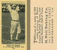 1916 Weil Baking Co. #150 Reb Russell Baseball Card
