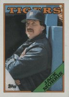 1988 Topps #340 Jack Morris Baseball Card