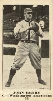 1916 Sporting News #80 John Henry Baseball Card