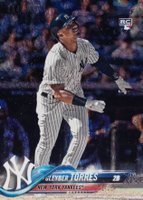 2018 Topps Complete Set #699 Gleyber Torres Foilboard Baseball Card