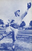 1926 Exhibit Postcard backs (1926-1929) # Hack Wilson Baseball Card