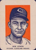 1952 Wheaties # Bob Lemon Portrait Baseball Card