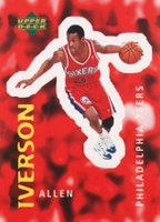 1997 Upper Deck International Stickers #308 Allen Iverson Basketball Card
