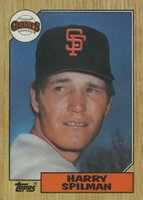1987 Topps #64 Harry Spilman Baseball Card