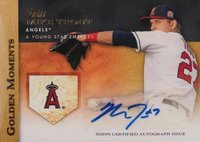 2012 Topps Golden Moments Autograph #GMAMT Mike Trout Baseball Card