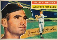 1956 Topps #50g Dusty Rhodes Gray Back Baseball Card