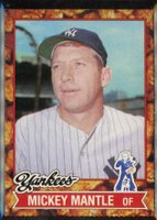 1982 Cracker Jack #6 Mickey Mantle Hand Cut Baseball Card