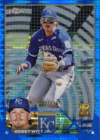 2023 Topps Chrome #176 Bobby Witt Jr. Blue Sonar Refractor Baseball Card