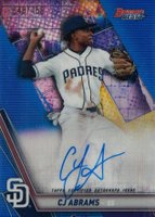 2019 Bowman's Best Best of 2019 Autographs #B19CJA CJ Abrams Blue Refractor Baseball Card