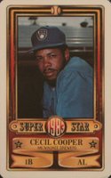 1983 Perma-Graphics Super Star Credit Cards # Cecil Cooper Baseball Card