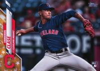 2020 Topps Complete Set #390 Emmanuel Clase Gold Stars Baseball Card