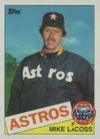 1985 Topps #666 Mike LaCoss Baseball Card