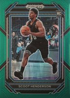 2023 Panini Prizm Draft Picks #24 Scoot Henderson Green Basketball Card
