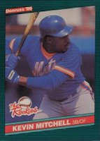 1986 Donruss Rookies #17 Kevin Mitchell Baseball Card