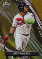 2024 Topps Chrome Black #63 Jose Ramirez Gold Baseball Card